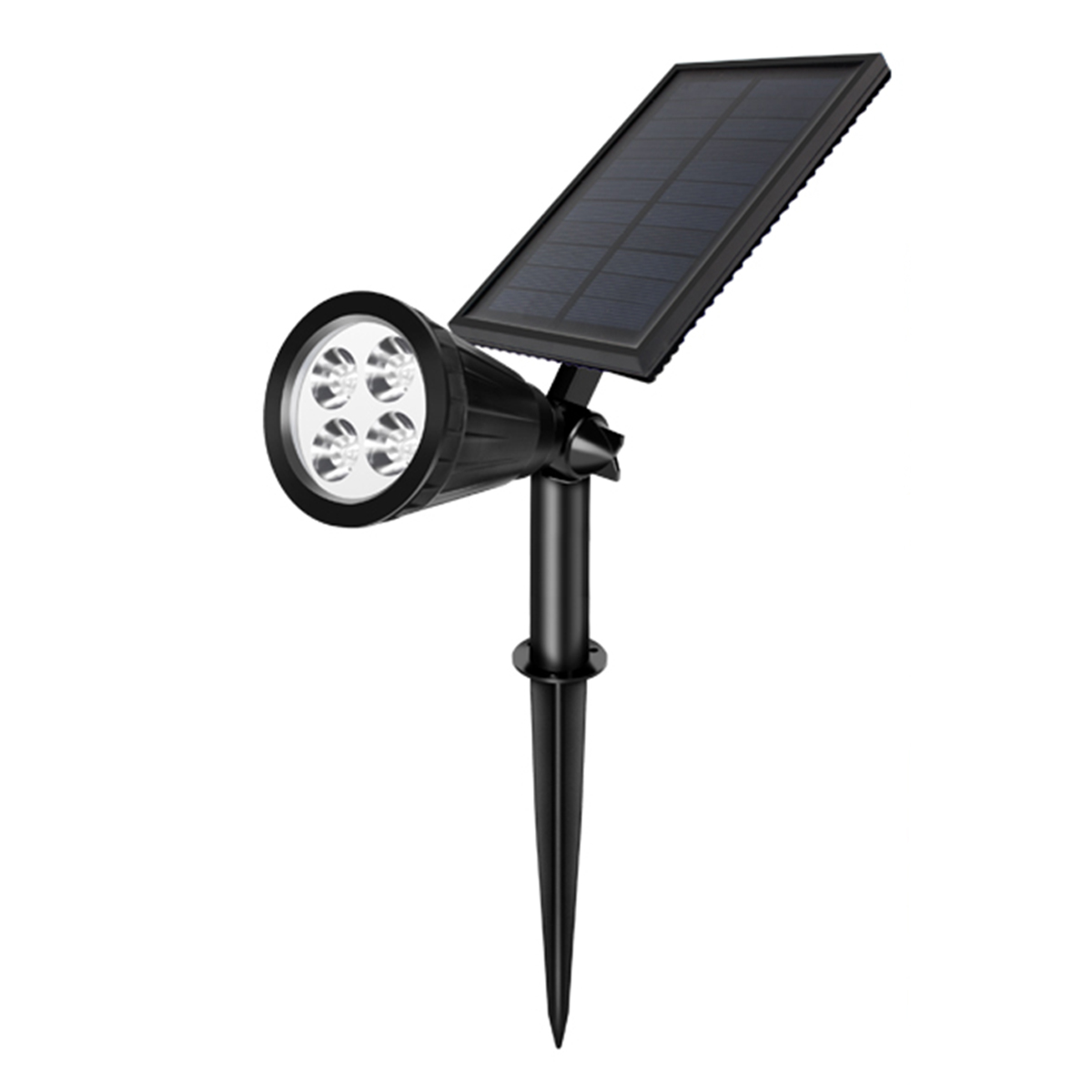 RGB 4LED Solar Spot Lights Outdoor For Garden Light Waterproof